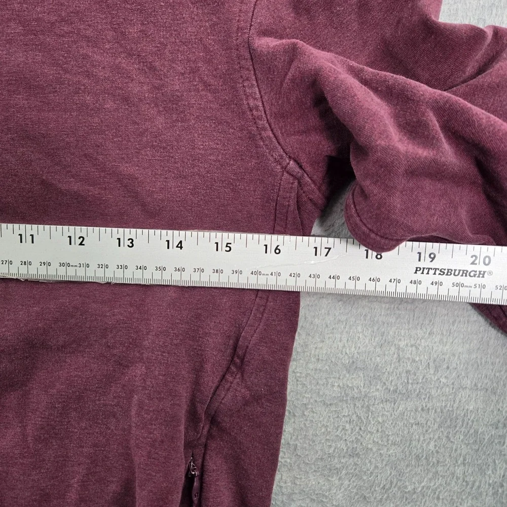 Lululemon Women Sweatshirt 4 Purple Stress Less Hoodie Mock Neck Pocket Pullover